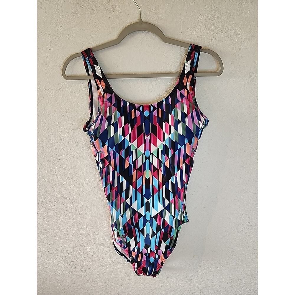 Sea Fancy Swimsuit Geo Summer Colorful L large One Piece